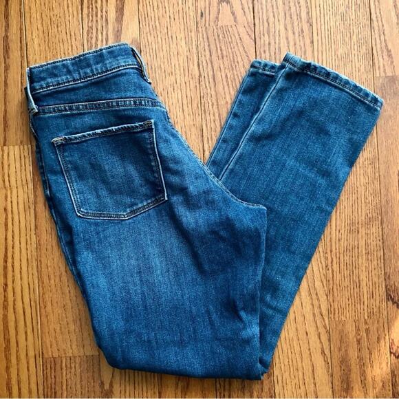Old Navy O.G. Straight Leg High Rise Button-Fly Denim Blue Jeans Girl’s Size 16 - Picture 9 of 10
